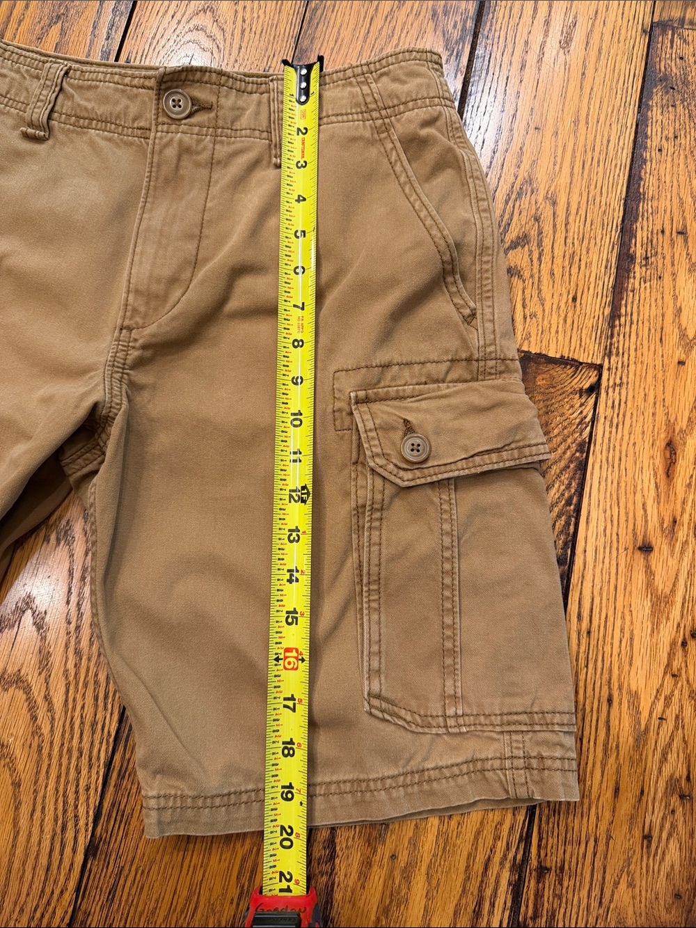 OLD NAVY COTTON DEEP TAN CARGO SHORTS- MEN'S SIZE 29 - Picture 9 of 11